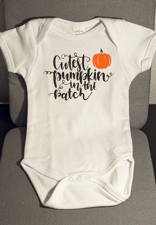 Baby Onesie-"Cutest Pumpkin in the Patch"