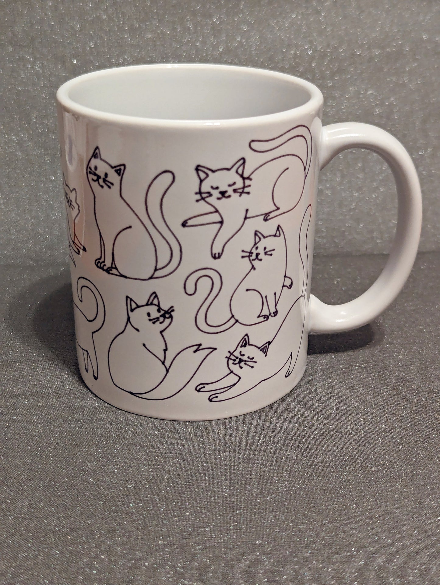 Mug-"Feline Great" -Black and White