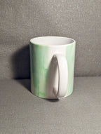 Mug-"Dad Holding Child's Hand" -Green Watercolor