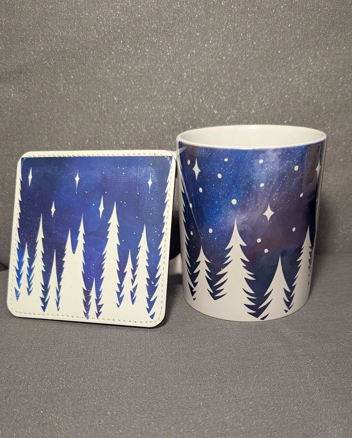 *Discounted-Cosmetically Imperfect* Starry Night Mug & Coaster Set