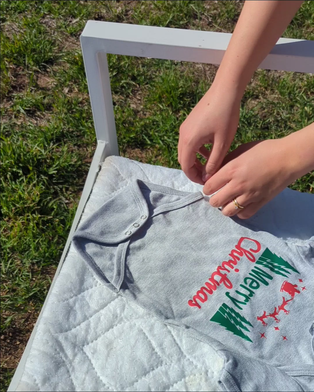 Baby Onesie-"Merry Christmas"